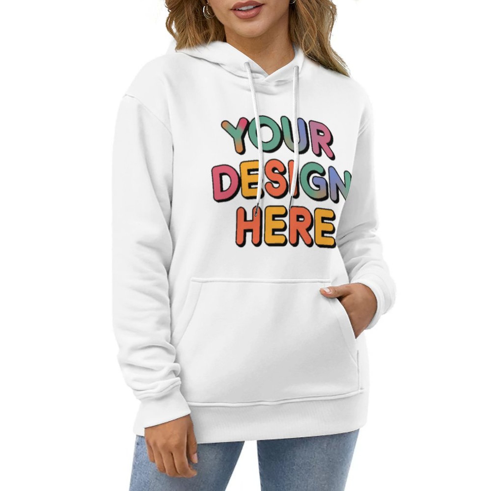 Customized Unisex Printed Hooded Sweatshirt