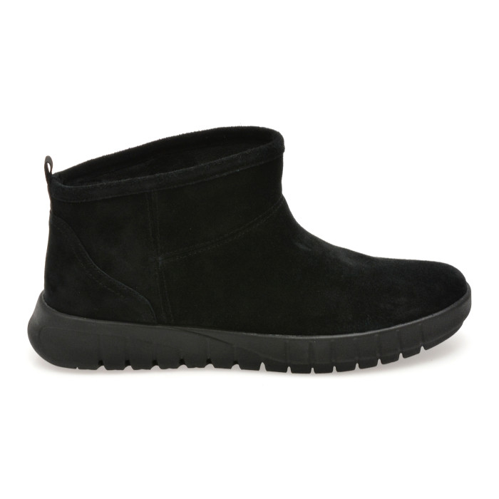 Ghete GEOX negre, D569AA, din piele intoarsa