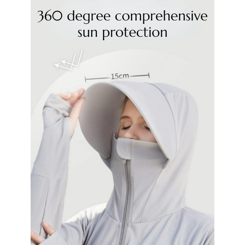 AURETOP Women's Sun Protective Jacket Full Zip UPF 50+ UV