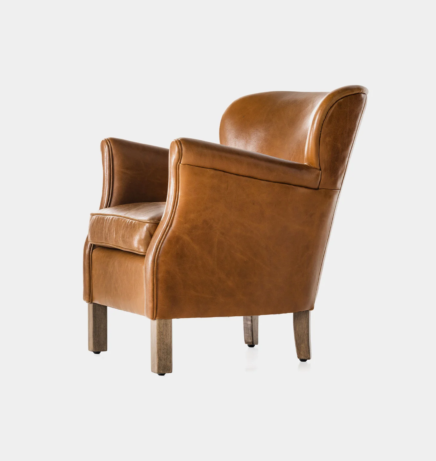 Melvin Petite Leather Lounge Chair