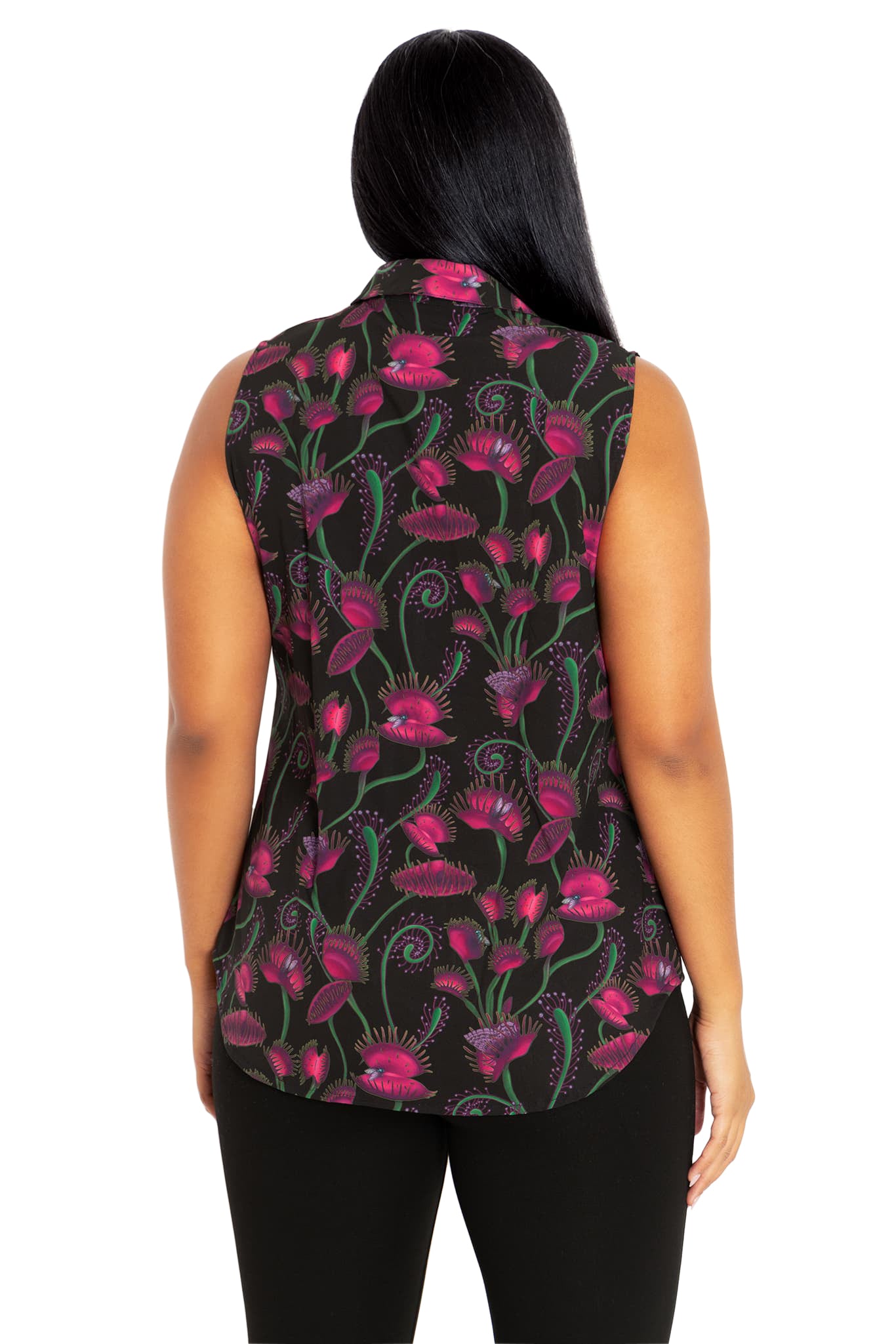 Women’s Graphic Print Button-Up Shirt