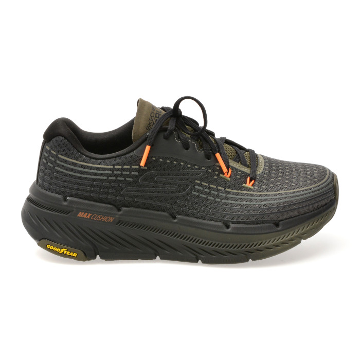 Pantofi sport SKECHERS kaki, MAX CUSHIONING PREMIER 2.0, din material textil