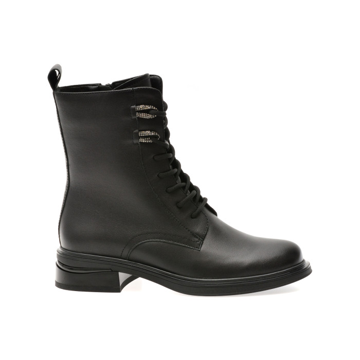 Ghete FLAVIA PASSINI negre, W68633, din piele naturala