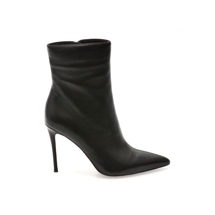 Botine elegante EPICA PREMIUM negre, 2466T, din piele naturala