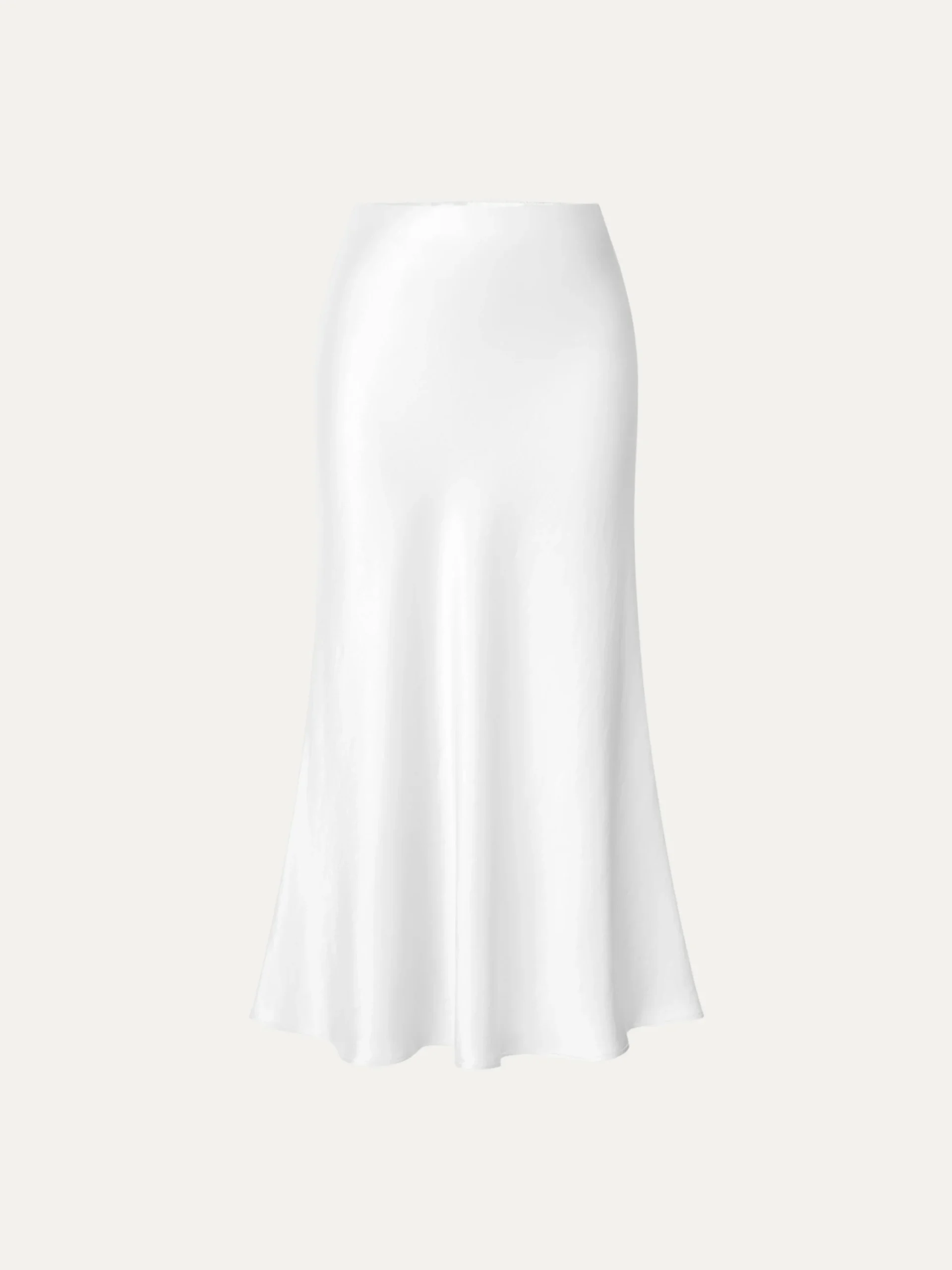 Silk-Like Bias-Cut Slip Skirt