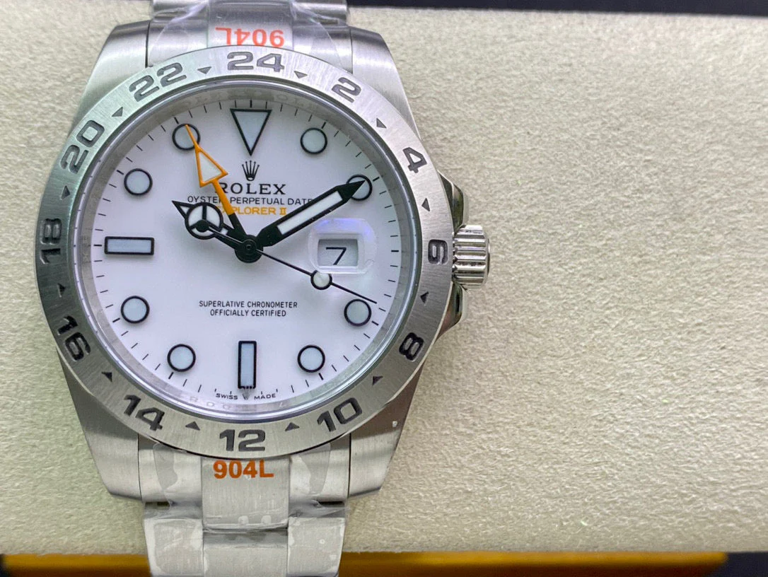 EXPLORER II 42MM STAINLESS STEEL WHITE DIAL