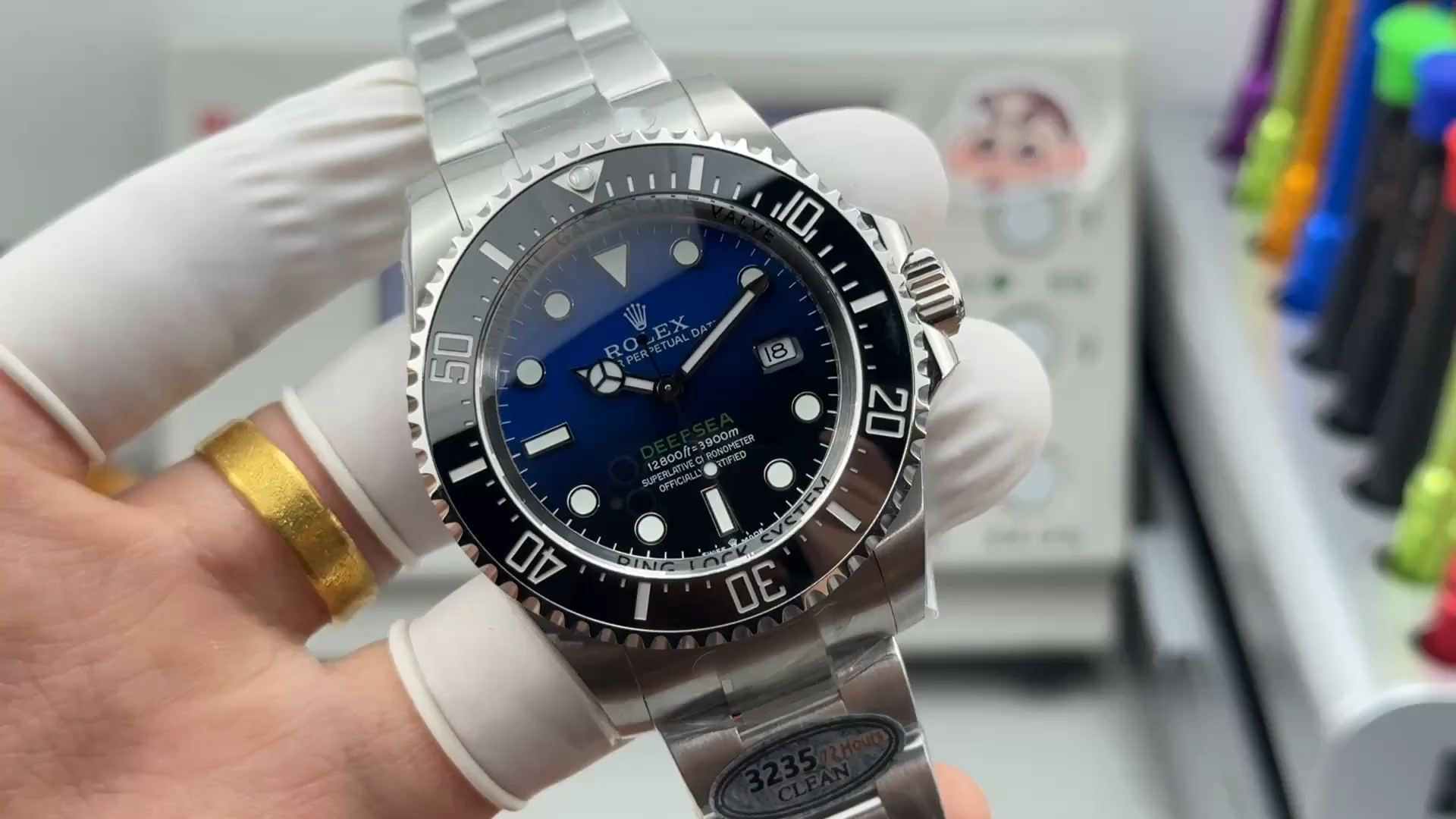 Rolex Sea-Dweller Deepsea 116660 Stainless Steel D-Blue Dial 44MM Mens Replica Watch