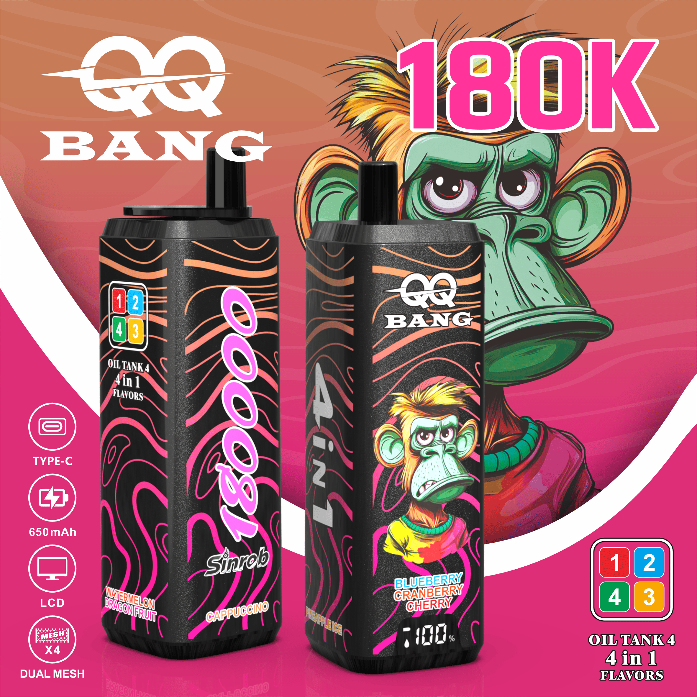 QQ BANG 180.000 Puffs | Sigaretta Elettronica 