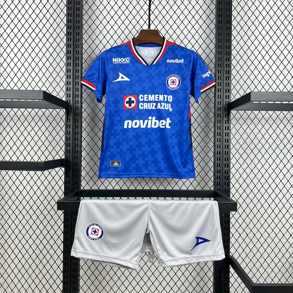 Cruz Azul 2025/26 home Kids Kit