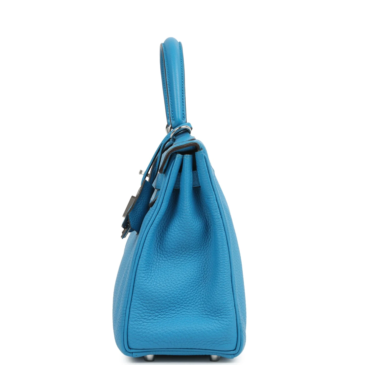 Hermes Kelly Retourne 25 Bleu Zanzibar Togo Palladium Hardware