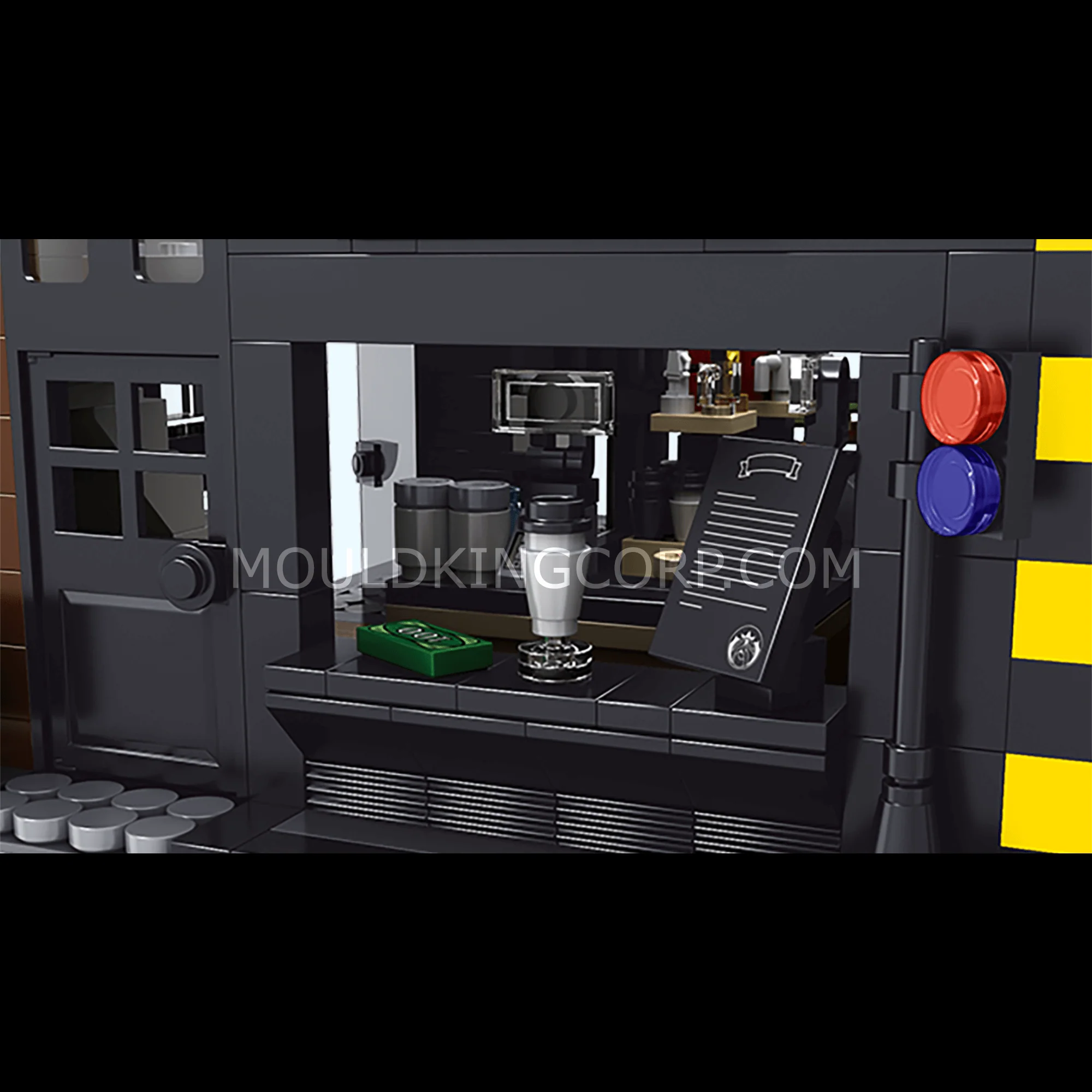 Mould King 16036 Modern Coffee Shop MOC Building Set | 2,728 PCS