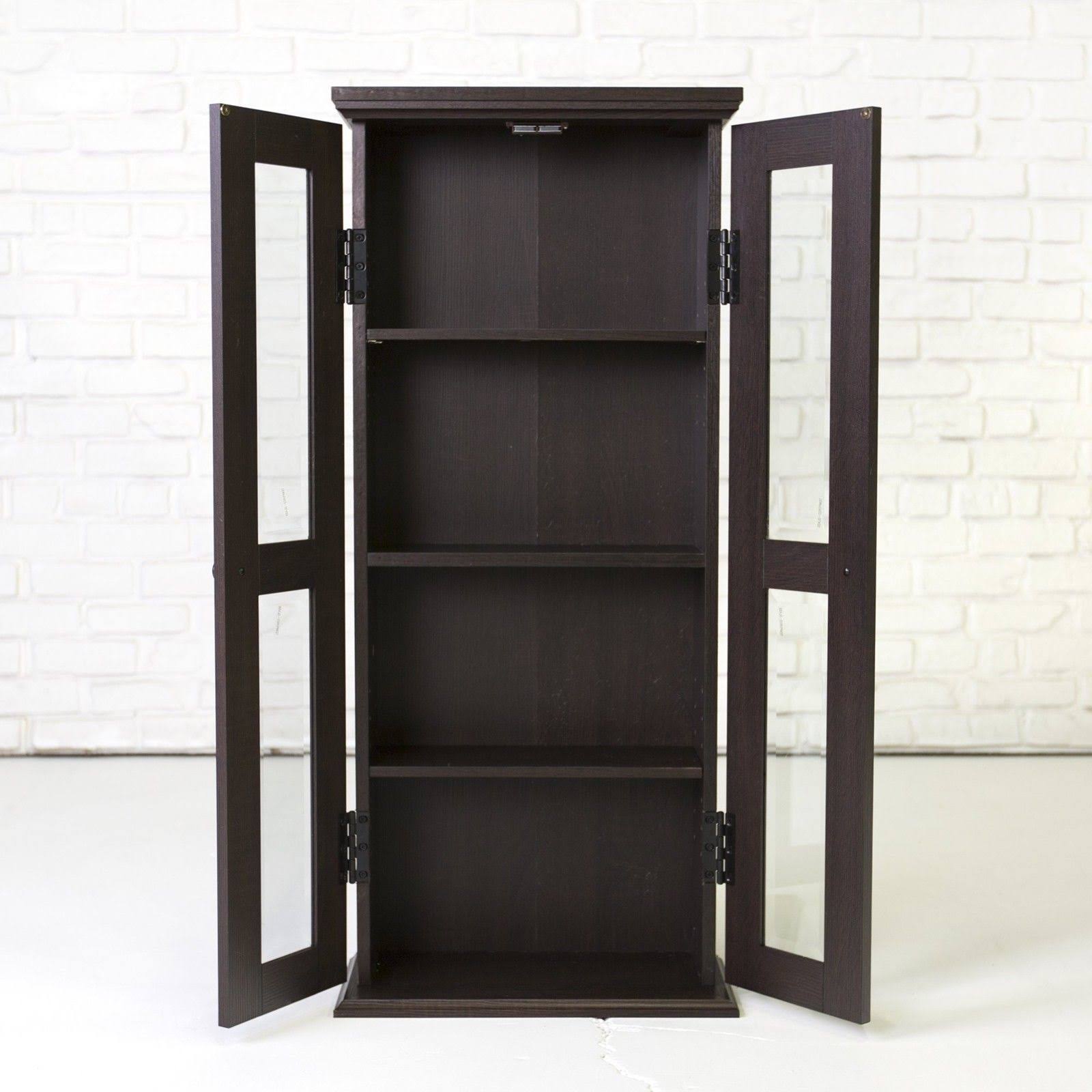 We Furniture 41x22 Media Storage Cabinet, Espresso