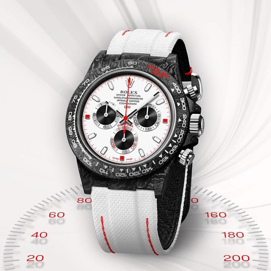 DiW Rolex Carbon Fiber Daytona SPEEDSTER WHITE