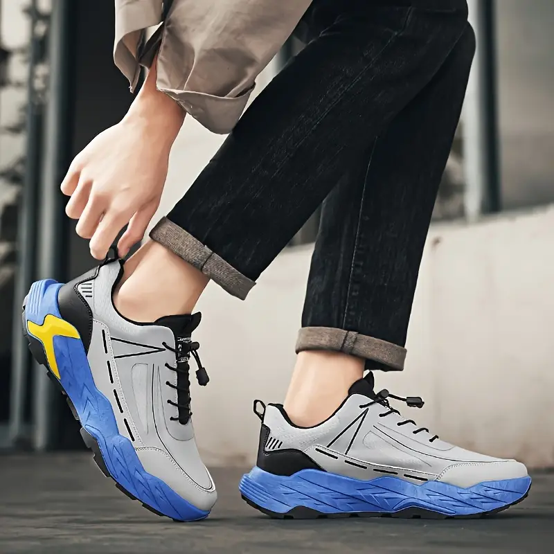 Stylish Thick Sole Sneakers – Shock-Absorbing Comfortable Elastic Closure Shoes