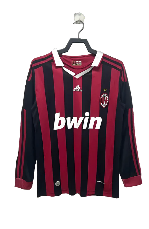 AC Milan 09/10 I Home Jersey - Long Sleeve Retro Version