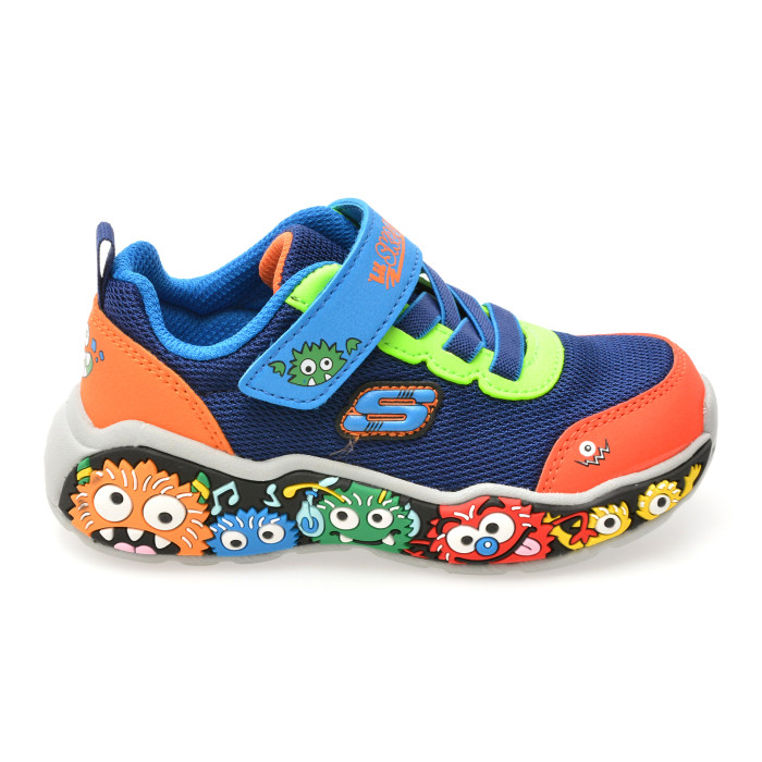 Pantofi sport SKECHERS multicolor, PLAY SCENE, din material textil