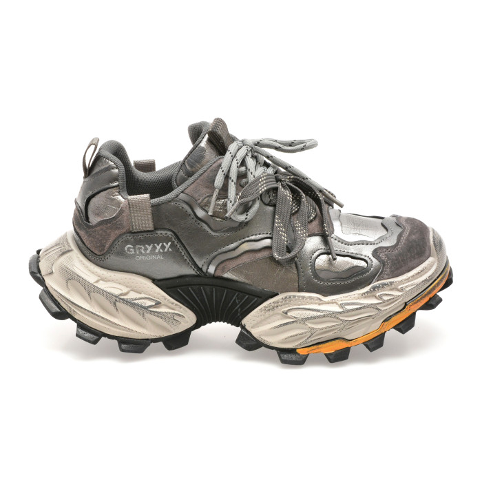 Pantofi sport GRYXX gri, 10165, din piele naturala
