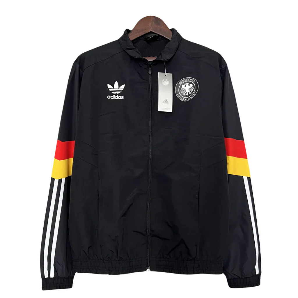 Retro-Windjacke aus Deutschland - Schwarz