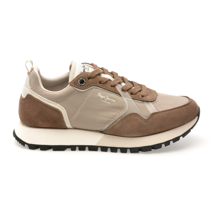 Pantofi sport PEPE JEANS gri, MS40001, din material textil