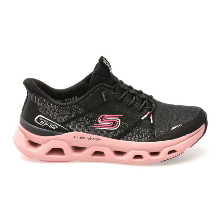 Pantofi sport SKECHERS negri, GLIDE-STEP ALTUS, din material textil