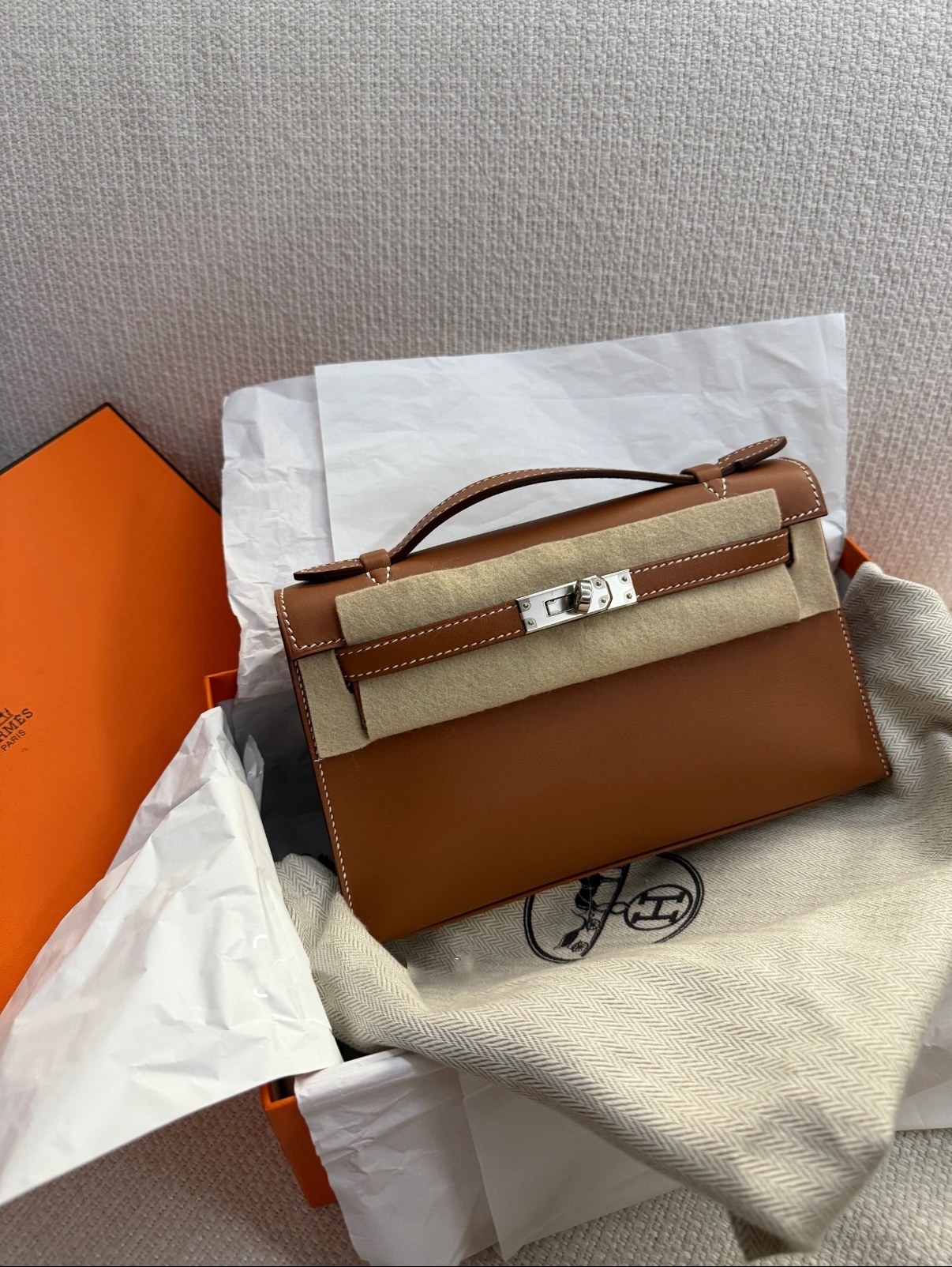 Hermès mini 1 Kelly 19 brown EPSON custom