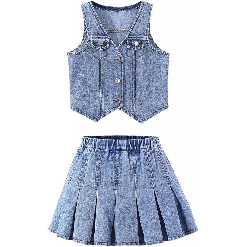 Girl's Two Piece Y2K Cute Outfits