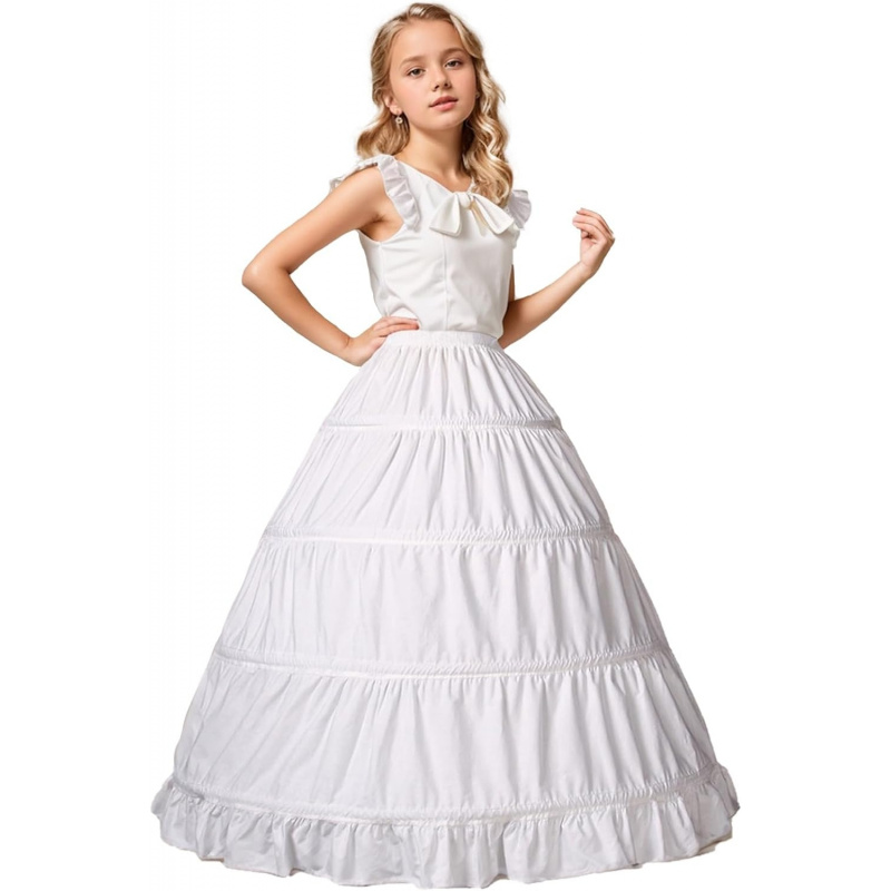 Girls Petticoat 100% Cotton Crinoline Underskirt