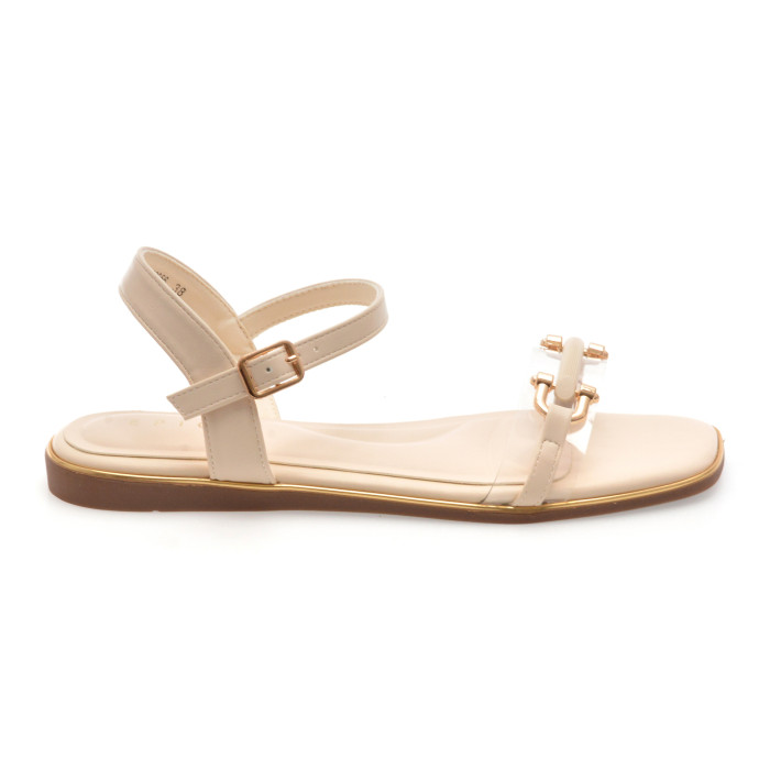 Sandale EPICA bej, 82956, din piele ecologica