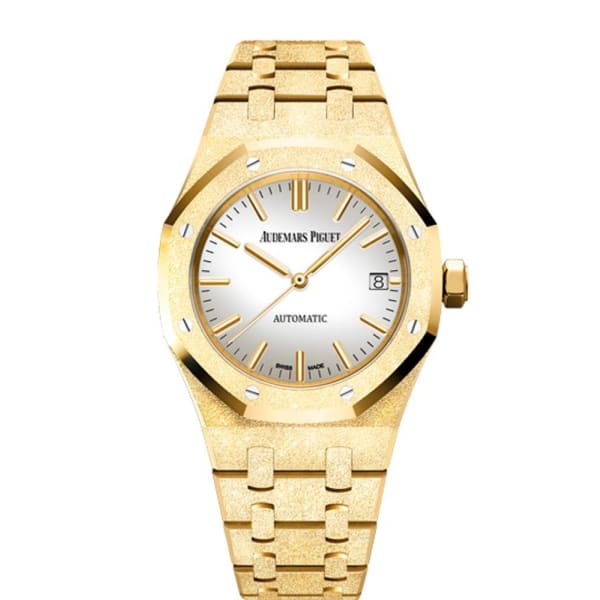 【Super Clone】Audemars Piguet Royal Oak Frosted Gold Selfwinding Ref. # 15454BA.GG.1259BA.02