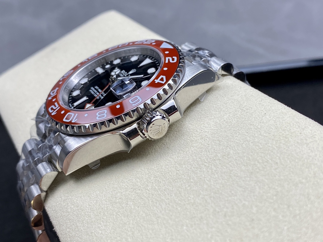 Rolex GMT Master II Pepsi 126710BLRO Jubilee Mint Black Dial 40MM Men's Watch