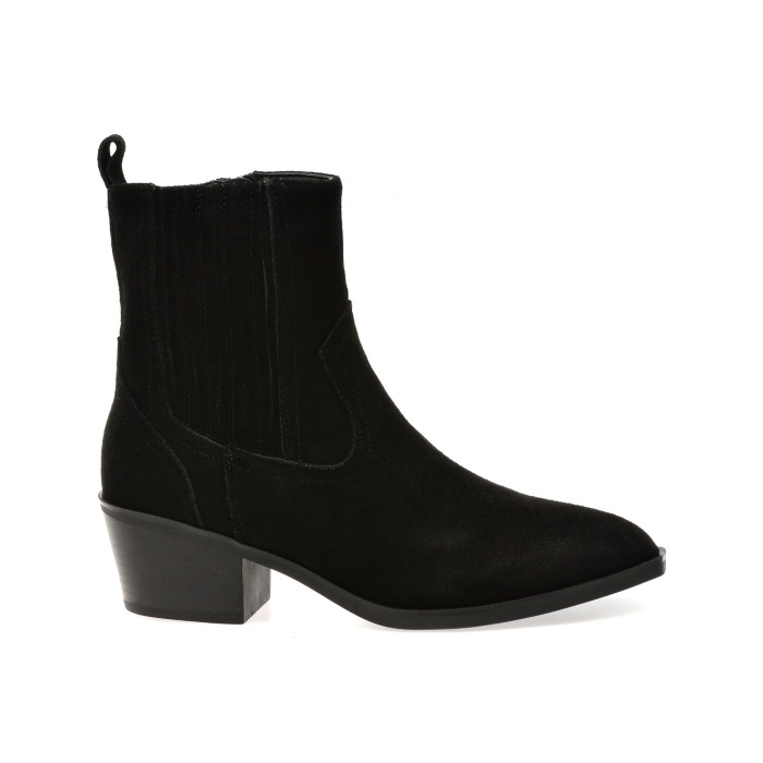 Ciocate elegante FLAVIA PASSINI negre, H61, din piele intoarsa
