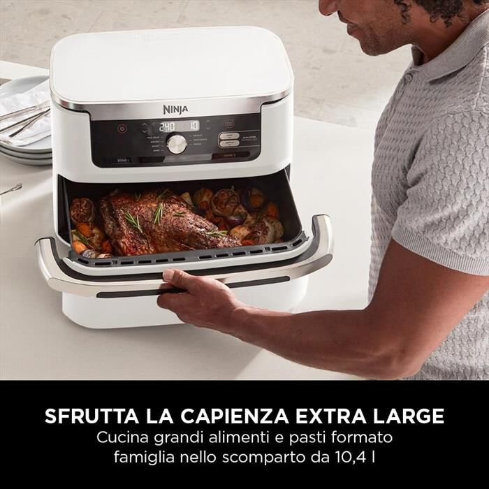 NINJA - FRIGGITRICE AD ARIA FLEXDRAWER DA 10,4 L-Bianco