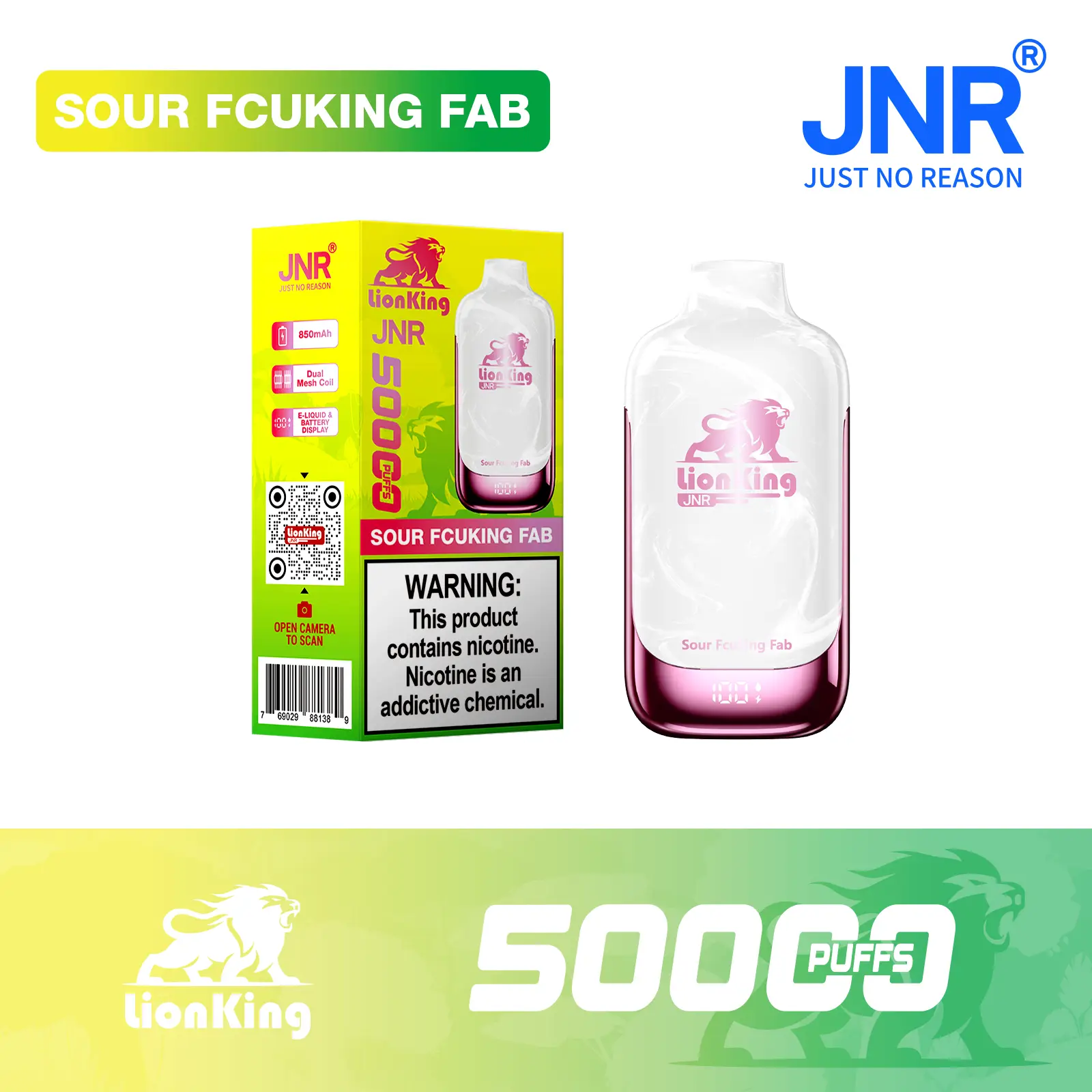 JNR Lion King 50000 Puff Disposable Vape