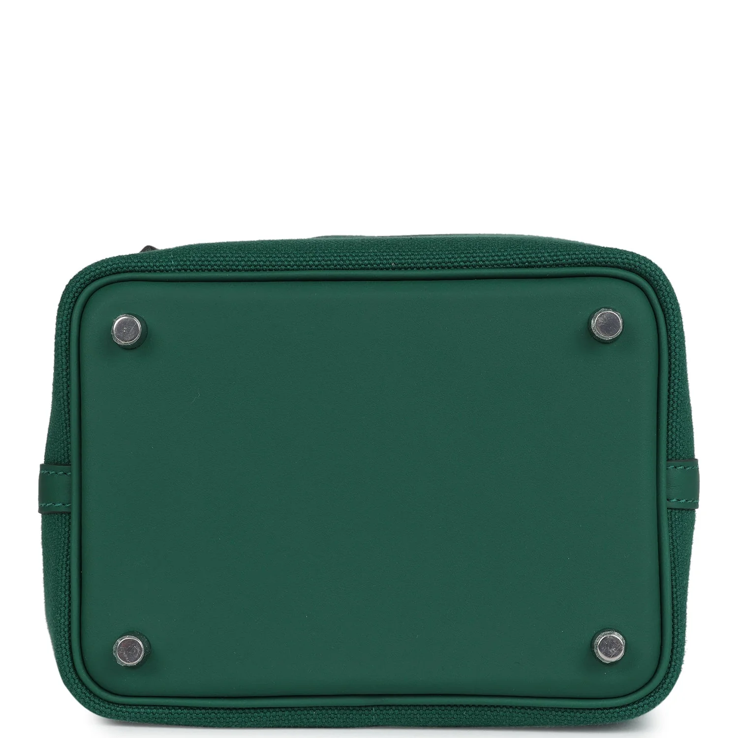 Hermes Picotin Cargo 18 Vert Moyen Swift and Toile Canvas Palladium Hardware