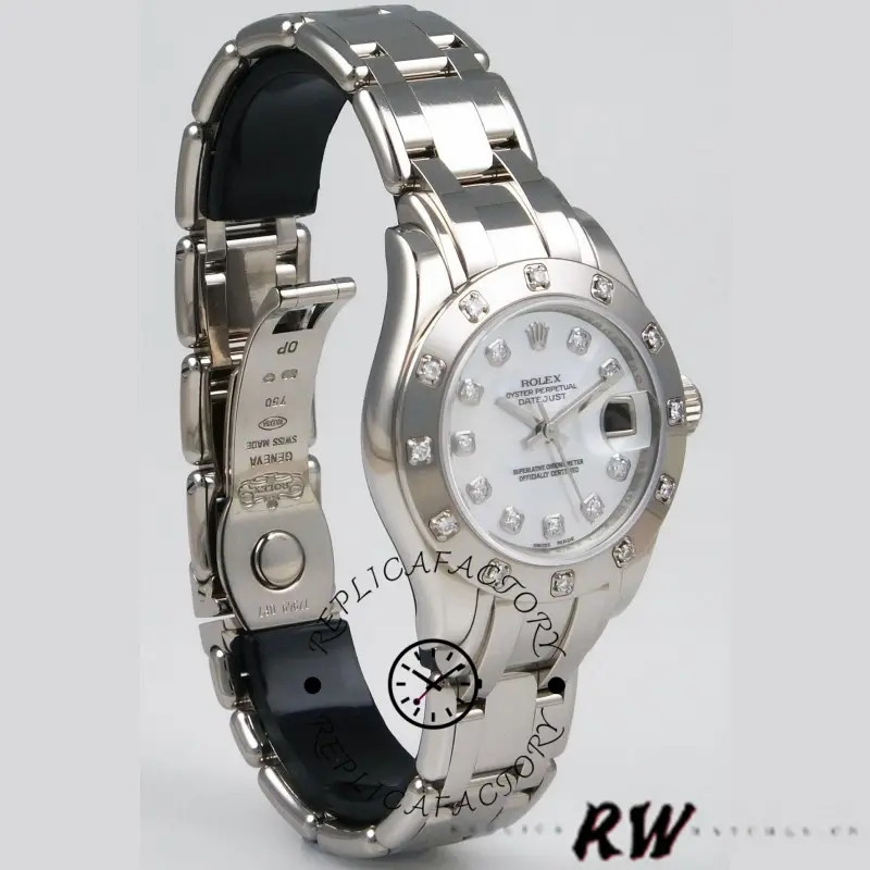 Rolex Pearlmaster 80319 MOP Diamond Dial 29MM Lady Replica Watch
