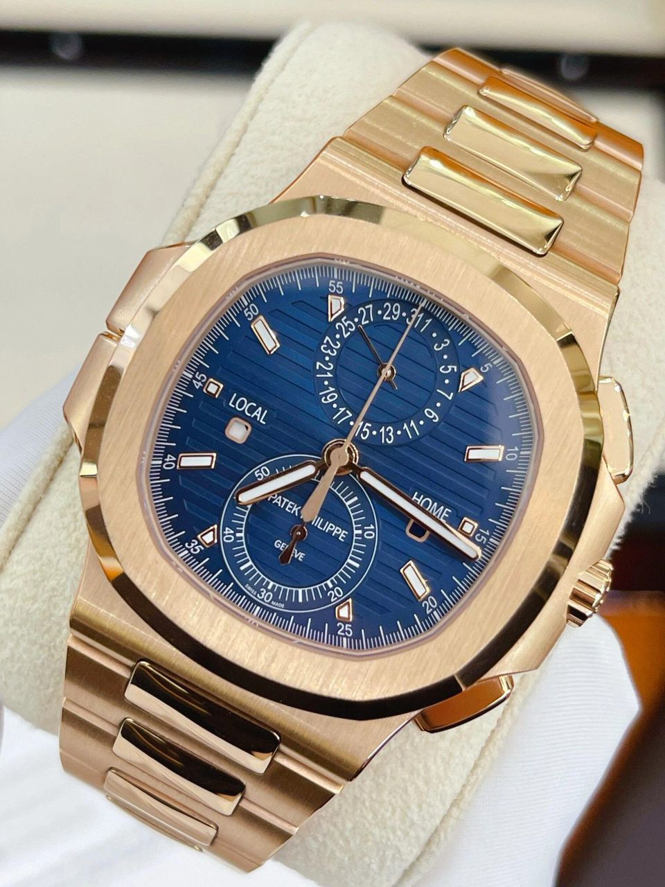 Patek Philippe Nautilus Stainless Steel Blue Dial 5990R