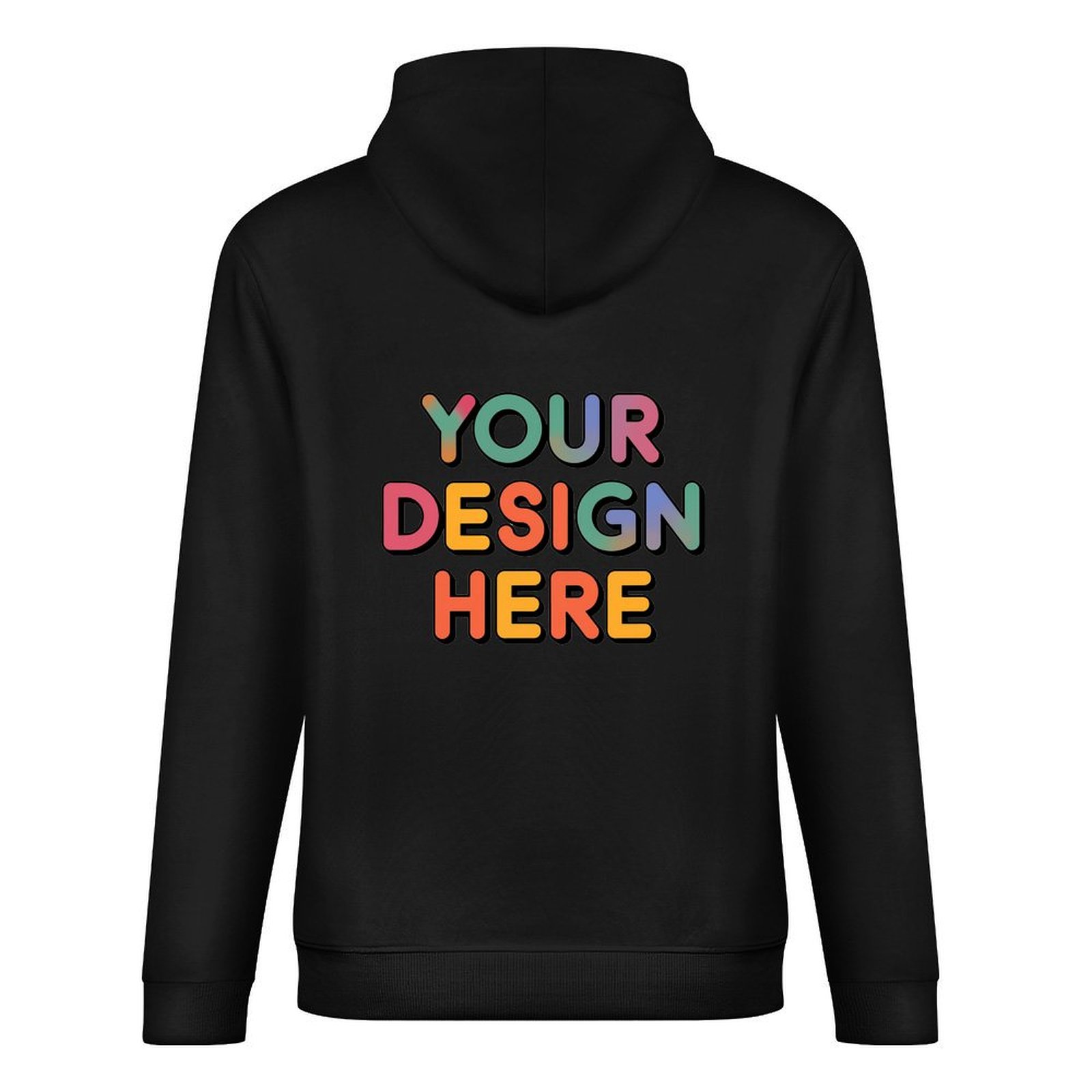 Personalized Custom Men’s 100% Cotton Hooded Sweater with Graphic Patterns