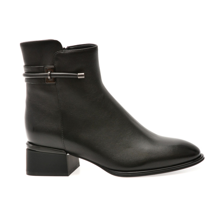Botine EPICA negre, 105845, din piele naturala