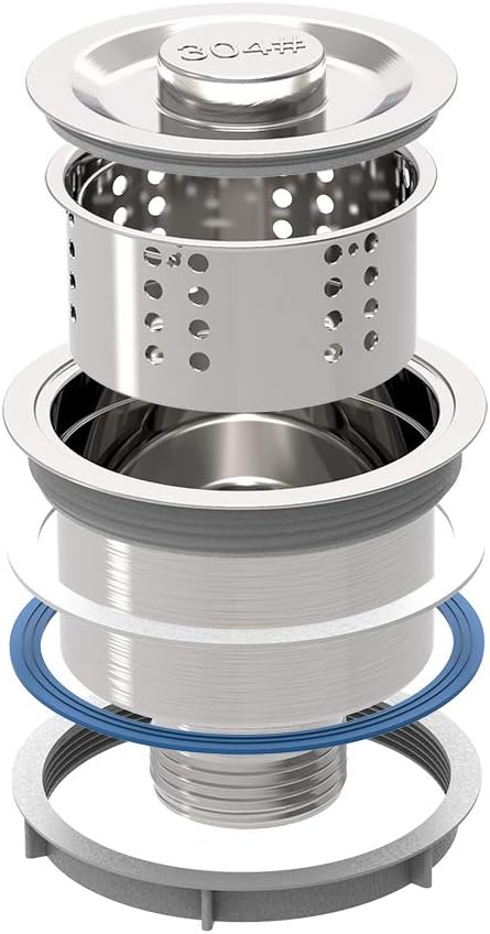 Bonnlo 3-Compartment 304 Stainless Steel Utility Sink Commercial Grade Laundry Tub Culinary Sink for Outdoor Indoor, Garage, Restaurant, Kitchen, Laundry/Utility Room - 39” W x 18” D x 37.4” H