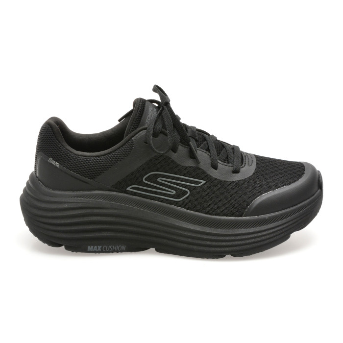 Pantofi sport SKECHERS negri, MAX CUSHIONING ENDEAVOUR, din material textil