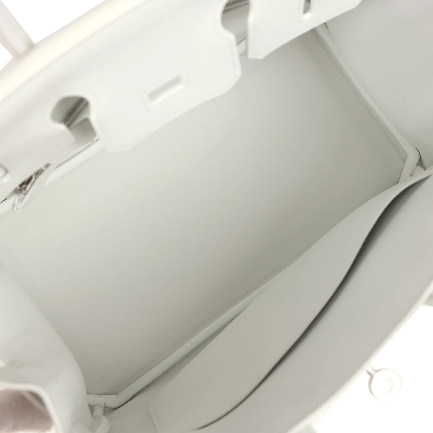 Hermes Birkin 25 New White Swift Palladium Hardware