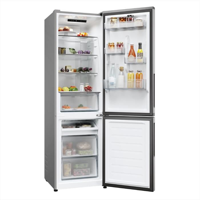 CANDY - Frigorifero combinato CNCQ2T518EX Classe E 279 lt-Acciaio inox