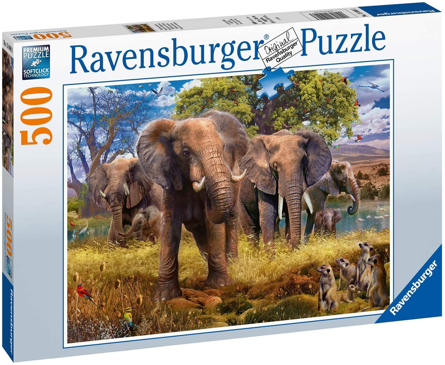 Elephants 500 Piece Puzzle