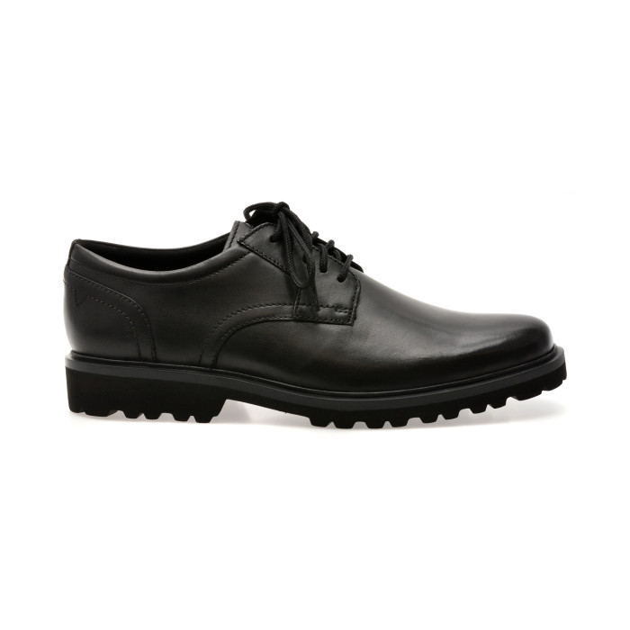 Pantofi CLARKS negri, BERWICK LACE, din piele naturala