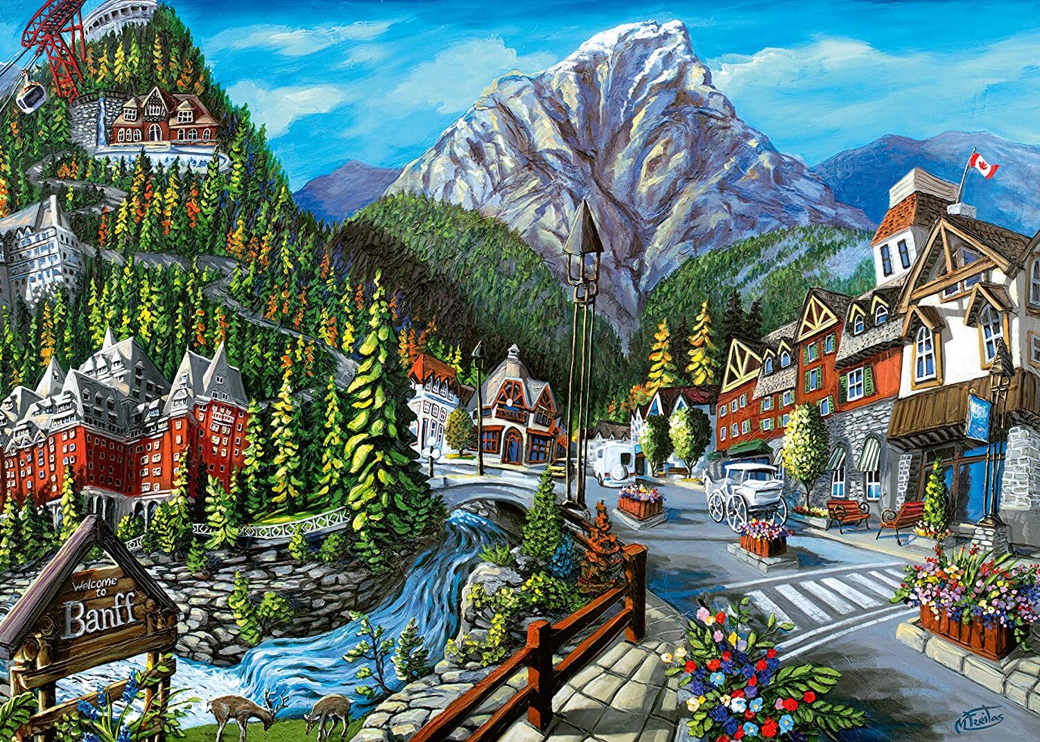 Canadian Collection Welcome to Banff 1000 Piece Puzzle