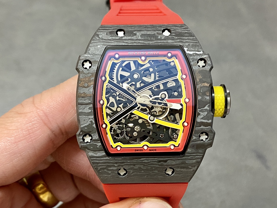 Richard Mille RM 67-02 Extra Flat Italy Carbon TPT Red Yellow