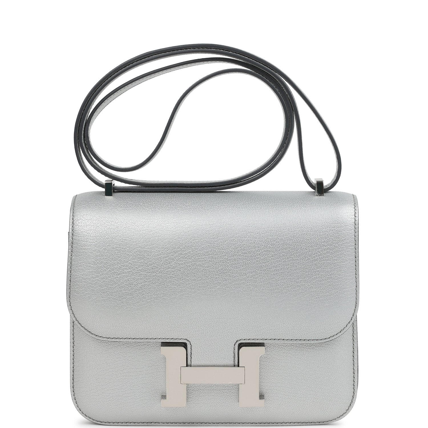 Hermes Constance 18 Argent Chevre Chamkilight Palladium Hardware