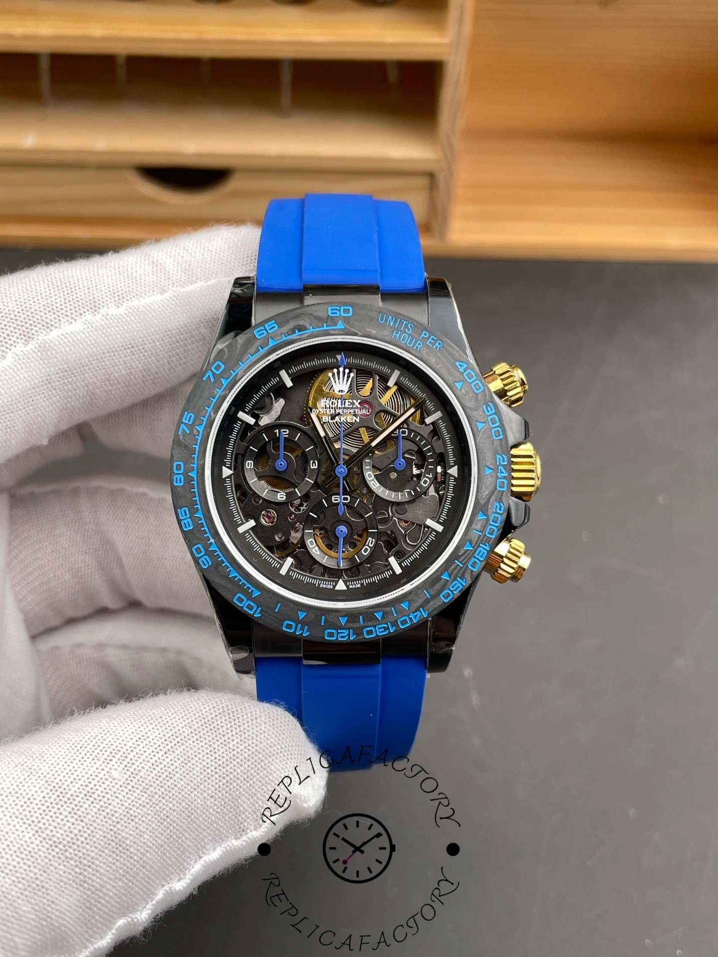 Rolex Cosmogrpah Daytona Blue Skeleton Carbon 40mm 116500LN