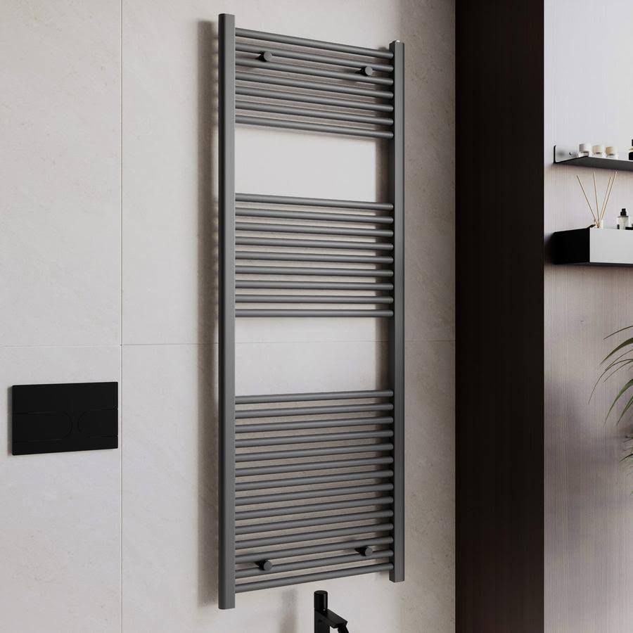 Termoarredo scaldasalviette 1500x550 antracite interasse 500 mm