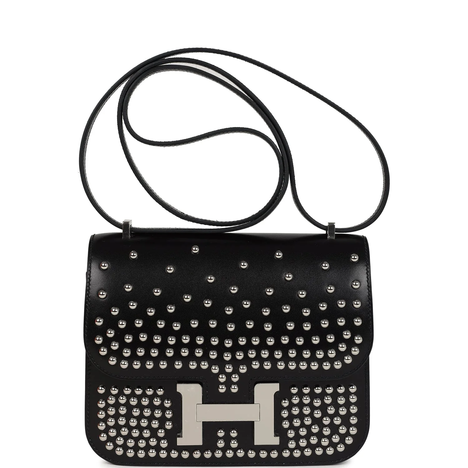 Hermes Constance 18 Clout�� Black Box Palladium Hardware